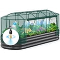thumbnail image 5 of Quictent 8x3x1 ft Galvanized Raised Garden Bed Kit with Self Watering System and Mesh Cover, Large Oval Metal Outdoor Planter Garden Boxes for Vegetables Herbs Flowers, 5 of 8