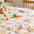 thumbnail image 4 of Wooden Easter Bunny Decorations, Festive Table Sign With Freestanding Design, for Holiday Home Display, White, 4 of 7