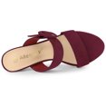 thumbnail image 4 of BLISSFUL STEP Women's Buckle Stiletto Heels Slide Sandals, 4 of 6
