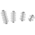 thumbnail image 4 of /Rose Gold Plated 925 Sterling Strands Slide Clasp Findings Connector for Pearl Chain Necklace Bracelet - Strand, 1.7cm-3cm 5 Strand, 4 of 8