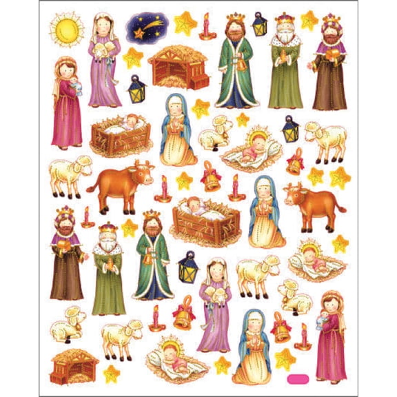 Sticker King Stickers-nativity Scene