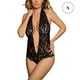 thumbnail image 1 of Mujer Encantadora Body Ropa interior Deep V Halterneck Floral Lace Lencería Ropa de dormir Monstrate  XX000188-02, 1 of 7