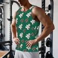 thumbnail image 6 of Haiem Gingerbread Snowman Cookies Men Workout Tank Top Gym Bodybuilding Sleeveless Muscle T Shirts Athletic Tank Breathable Workout Shirt-Large, 6 of 8