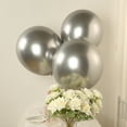 thumbnail image 6 of Efavormart 10 Pack Silver Biodegradable Balloons, Eco-friendly Thickened Extra Strong Latex Helium Party Balloons - 18", 6 of 11