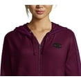 thumbnail image 2 of Champion Women's Heritage Herringbone Zip Hoodie Purple Size Large, 2 of 3