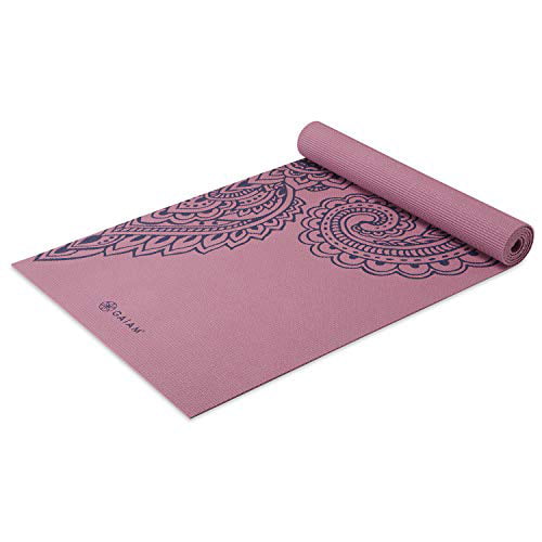 Yoga Mat Non Slip Surface 5mm Print Premium Reversible Lightweight Extra-Thick 