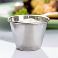 thumbnail image 3 of 60 - Tazas de Salsa de Condimentos de Acero Inoxidable Cepillado Premium Ollas de 2.5Oz 70Ml, 3 of 8