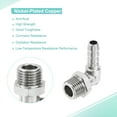 thumbnail image 4 of Conector de Manguera de Cobre Uxcell Codo Barbilla Rosca Macho 6mm x M12x1.25, 4 of 5