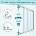 thumbnail image 5 of MOPHOTO Dog Door for Sliding Glass Door, 74 3/4" - 80 3/4" Adjustable Height Doggy Door for Sliding Door, Insert Patio Pet Door with Lock for Renters and Apartments, 5 of 9