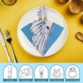 thumbnail image 6 of Werpe Bird Wings Blue Background Polyester Cloth Napkins for Farmhouse Party Dining Table Decor, Washable Napkins for Party Dinner Decoration - Set of 4 6 PCS, 6 of 7