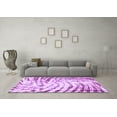 thumbnail image 3 of Ahgly Company Indoor Rectangle Abstract Purple Modern Area Rugs, 3' x 5', 3 of 4