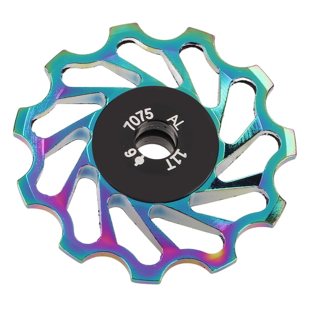 Rueda De Cambio Trasero, CNC Corte De Hierro Autolubricante 11T Rueda De Cambio Trasero Cojinete De Metal Con Manguito De Reducción Para Bicicletas De Carretera OTVIAP Bike Rear Jockey Wheel