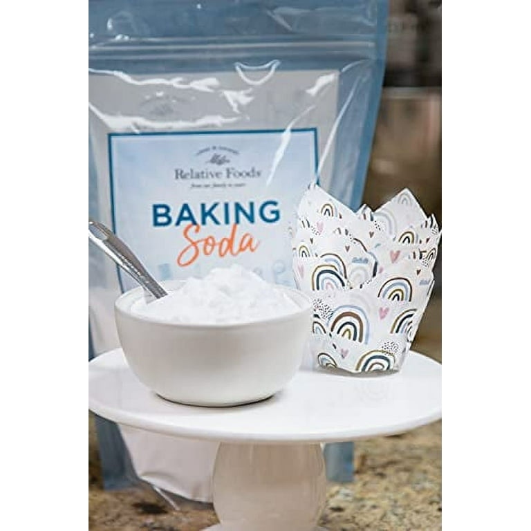 Relative Foods Baking Soda (5Lbs) for Cooking, cleaning, & More - Gluten  Free Sodium Bicarbonate Baking Mix w/No Preservatives - Aluminum Free Pure