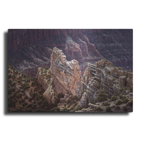 Luxe Metal Art 'Heaven's Light' by R. Hed, Metal Wall Art, 24"x16"