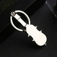 thumbnail image 4 of Violin Shaped Keychain Metal Musical pendant keyring instrument Instrument Car Keyrings Key Holder Handbag Decor Accessory, 4 of 9