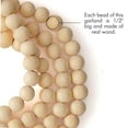 thumbnail image 6 of Ornativity Farmhouse Beads Wooden Garland- Wood Prayer Bead Garland with Tassels Boho Rustic Accented Home décor Country style hanging beads 60 inches (Natural Wood), 6 of 9