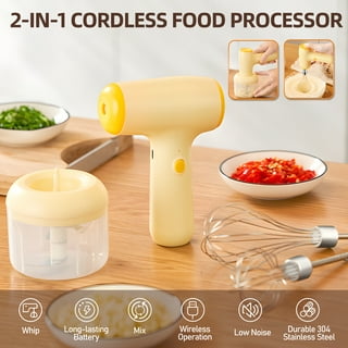 Electric Whisk, USB Rechargeable, Low Noise Automatic Mixer with 900ML  Container, Milk Foamer
