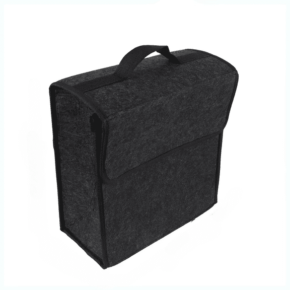 Felt Car Trunk Organizer Folding Storage Bag Rear Seat Back Mounting Pouch for Auto SUV Off Road Vehicle Accessories