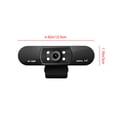 thumbnail image 2 of Cámara de computadora de 2.0 megapíxeles con alimentación por USB Micrófono de aislamiento de ruido incorporado Cámara web con balance de blancos automático Advancent EL4376-00B, 2 of 2