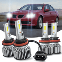 WVKVII For Pontiac G8 2008-2009 H11 H11 LED Headlight Bulbs High Low Beam Lamp Cool White