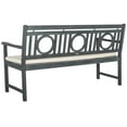 thumbnail image 3 of Safavieh Montclair Indoor/Outdoor Modern Acacia Bench with Cushion, 3 of 5