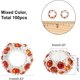 thumbnail image 2 of 100pcs Rhinestone Large Hole Beads Diamond European Beads Garden Decor Beaded Rondelle Slide Spacer Beads Hole: 5mm, 2 of 5