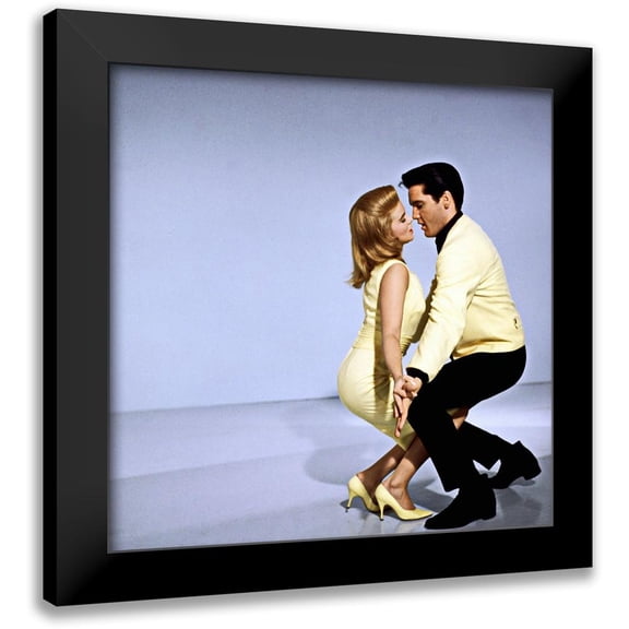 Hollywood Photo Archive 12x12 Black Modern Framed Museum Art Print Titled - Ann-Margret with Elvis - Viva Las Vegas
