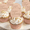 Style 1 Pink, variant on 50pcs Pink Mirror Acrylic Cupcake Toppers Acrylic Engraved Cake Picks Cupcake Disc Happy Birthday Cake Decoration Flower Decor Round Shape for Mother's Gift Princess Theme Party Supplies