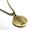 Gold, variant on Stainless Steel Mustache Dad Round Medallion Pendant Necklace