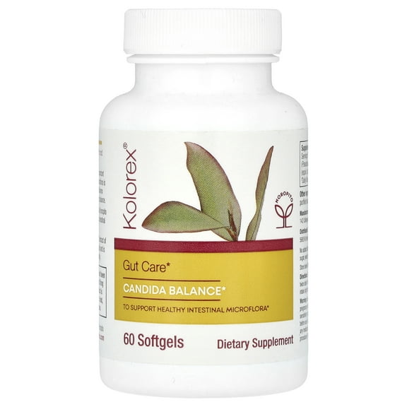 Kolorex Gut Care, Candida Balance, 60 Softgels