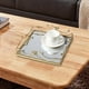 thumbnail image 1 of Bandeja de espejo decorativa para exhibir fotografías, práctica bandeja de servicio con espejo para dormitorio, mesa de centro y tocador de hotel. Pequeño 25cmx25cmx7cm, 1 of 8