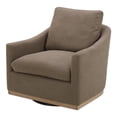 thumbnail image 2 of Moe's Home Collection Linden Polyester Fabric Swivel Accent Chair in Soft Taupe, 2 of 4