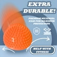 thumbnail image 6 of BESTSKY 2 Pcs Exercise Ball,6.3"*6.3"*3.15" Birth Ball,Anti-Slip Excersing Ball,Orange, 6 of 7
