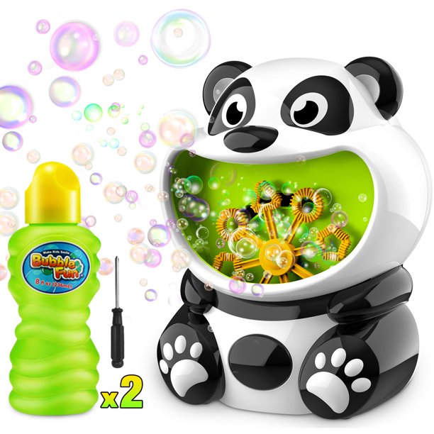 WisToyz Bubble Machine Big Panda Bubble Blower 500+ Bubbles Per Minute