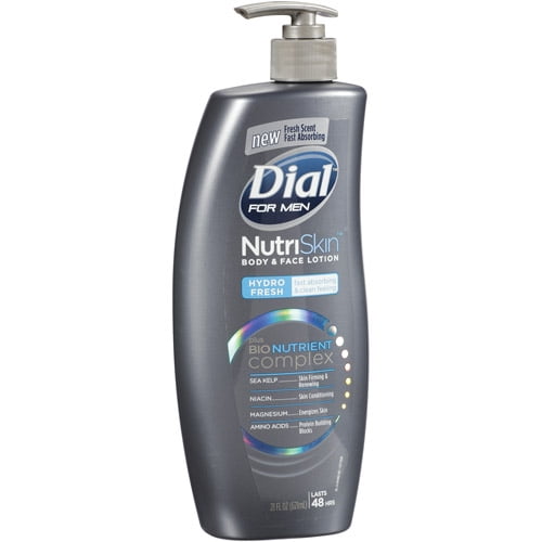 Dial For Men NutriSkin Hydro Fresh Body & Face Lotion, 21 fl oz