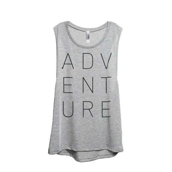 Thread Tank Adventure Women's Sleeveless Muscle Tank Top Sport Grey Small