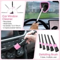 thumbnail image 6 of 25pcs Car Cleaning Kit, Pink Interior Detailing Kit with High Power Vacuum Portable Cordless, Handheld Vacuum Cleaner for Home, Car, Pet Hair, Keyboard, Complete Auto Accessories for Gift, 6 of 8