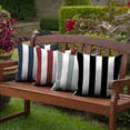 thumbnail image 6 of ARDEN Essentials Outdoor Pillow 16 x 16, Black Cabana Stripe, 6 of 9