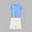 Light Blue, variant on Cethrio Boys Cotton Outfit Sets, Short Sleeve Summer 2 Piece T-shirts with Shorts Light Blue Size 8
