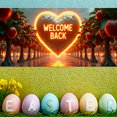 thumbnail image 6 of Vintage Themed Welcome Back Banner with Heart Element Party Decorations Backdrop for Homecoming Celebrations Family Reunions Gatherings Photo Booths, 6 of 7