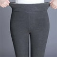 thumbnail image 6 of JURANMO Christmas Clearance Womens Fall Fashion 2024 Sherpa Lined Leggings Solid Colour Slim Bottoms Casual Hight Waisted Tight Trousers Dark Gray M, 6 of 7