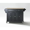 thumbnail image 4 of Crosley Furniture Natural Wood Top Kitchen Cart in Black/Natural, 4 of 6