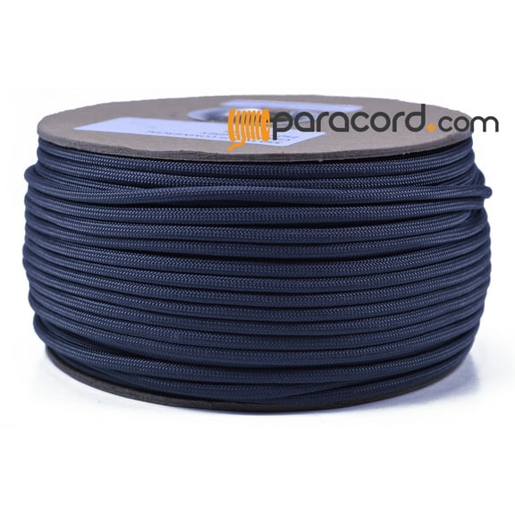 Bored Paracord Brand 550 Type III Paracord - Charcoal - 250 Feet Spool
