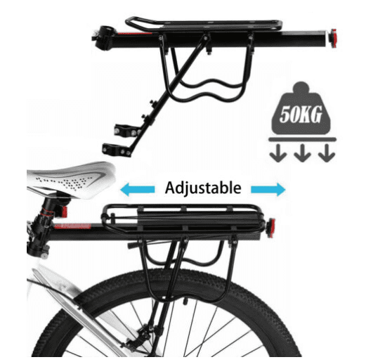Alloy Bicycle Rear Rack Bike Carrier Bracket Pannier Luggage Bag Cycle Seat 