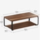 thumbnail image 3 of Mesa de Centro Moderna de Madera Natural Grain con Repisa Inferior – Estilo Contemporáneo para Sala de Estar Oficina, 3 of 13