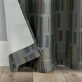 thumbnail image 5 of (2 pack) Mainstays Blackout Grommet Single Curtain Panel, 1 Panel, Gray Geometric, 40"W x 95"L, 5 of 8