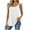 White, variant on Kukoosong Women's Pleated Front Tank Tops, Adjustable Spaghetti Strap Flowy Camisole, Scoop Neck Loose Sleeveless Shirts for Summer Casual Layering