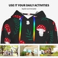thumbnail image 4 of Salouo Amanita Mushroom Pattern Hoodie Sweatshirts for Women, Autumn Pullover Hoodie Workout Sweat Women's Long Sleeve Preppy Sweatshirts-X-Large, 4 of 7