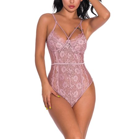 

Women s Lace Bodycon Lingerie Babydoll Nightwear Jumpsuit Sexy Underwear