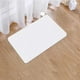 thumbnail image 5 of Ounissouiy Alfombrilla de baño absorbente, almohadilla antideslizante, lavable, reutilizable, para el hogar, Hotel, oficina, Hotel, baño, Decoración del hogar Blanco 30x40x0.9cm, 5 of 6